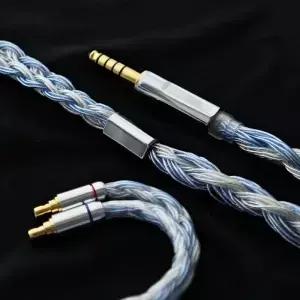 Acoustune HS1655CU 1695 1697Ti용 전용 32코어 펜타콘 이어 케이블 2.5/4.4mm 밸런스드 OCC 은도금 와이어