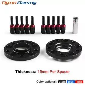 새로운 다이노레이싱 15mm 허브센트릭 휠 스페이서 M12x1.5 테이퍼 볼트 BMW E36 E46 323 325 328 335i