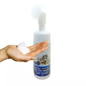 강아지 발세정제 풋클렌져 산책 발바닥 발냄세 발 거품샴푸 워터리스 베이비파우더, 150ml, 1개