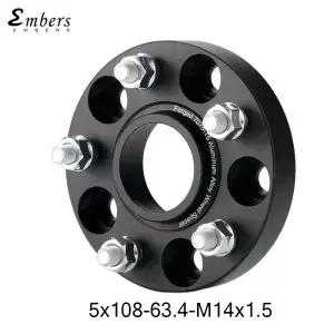 휠 스페이서 어댑터 PCD 5x108 CB 63.4 레인지 로버 Evoque LR2 볼보 S60 재규어 E-Pace PoleStar M14x1.5