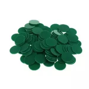 3~6팩 25MM 원통형 플라스틱 코인칩 머니 100개 원통