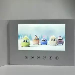 7인치 생일 비디오 북 카드 4GB LCD 초대장 선물 음악 인사말 사진 업로드 가능 웨딩 디지털 액자