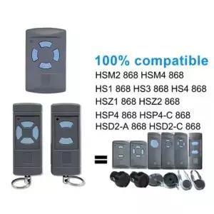 HORMANN HSE2 868MHz 게이트 도어 리모컨 HSM2 HS2 868 블루 버튼 송신기 차고 오프너와 호환 가능