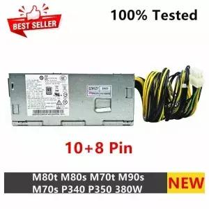 새로운 원본 레노버 M80t M80s M70t M90s M70s P340 P350 380W 전원 공급 장치 PCK014 5P50V03183