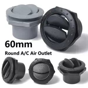 범용 공기 환기 커버 에어컨 모터홈 버스 요트용 원형 A/C 배출구 60mm 2.35 인치 1-10 개