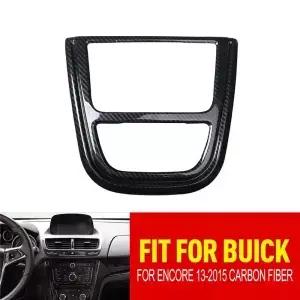 탄소 섬유 콘솔 CD 단추 프레임 컨트롤패널 커버 Buick Encore 2013-2015 내비게이션 볼륨 스티커