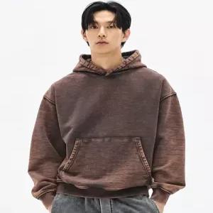 [정품] 소버먼트 SOVERMENT 890G 컷 블리치 후드-에시드 챠콜 브라운- 24SSblH-02