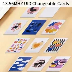 5/10pcs RFID UID 카드 13.56MHz 블록 0 섹터 쓰기 가능 IC 변경 스마트 Keyfobs 키 태그 S50 1K 액세스