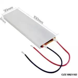 고전력 PTC 가열 요소 온도 조절 히터 플레이트 12V 60C 20W 100mm x