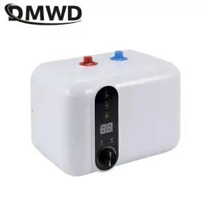 110V 220V 10L 인스턴트 온수기 1500W 물 저장 전기 히터 주방 욕실 상부 콘센트 온도 조절 EU