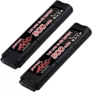 NASTIMA 7.2 V NiMH Micro 500 배터리 2개 세트 도쿄 마루이 전기 권총과 호환 IP 시리즈 HK45/Hi-CAPA