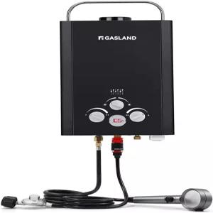 GASLAND BE158B 6L 휴대용 온수기 캠핑 디지털 디스플레이 및 멀티 프로텍션 야외 모바일용 프로판