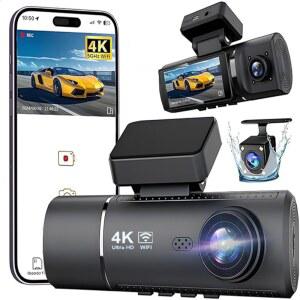 카플레이 네비게이션 carplay 3채널 4K 대시캠 내장형 5GWiFi 4K 1080P 1080P 대시 카메라 3.16인치 IPS 스크린 G 센서 24시간 주차 모니터 야간 시야