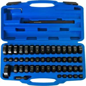 SIXIWANZI 52PCS 부싱 프레스 키트 중장비용 베어링 및 씰 드라이버 세트 50개 어댑터 18-74mm 탄소강
