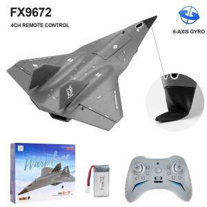 FX9672 RC 제트 비행기 4채널 6축 자이로 2.4G  원격 조종 숨김형 배수관 디자인과  모터 탑재 항공기