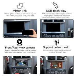 카플레이 네비게이션 carplay 시트로엥 C4 C5 DS3 DS4 DS5 308 508 208 3008 SMEG MRN 시스템용 일반 무선 카플레이 안드로이드 오토 디코더