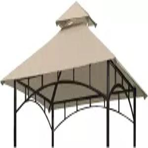 Gazebo 모델 L-GZ238PST-11 전용 5피트 x 8피트 더블 티어 교체용 캐노피 그릴 바비큐 가제보 지붕용