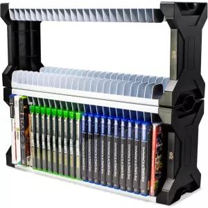 ADZ 유니버설 게임 홀더 PS2 PSP Xbox 360 One Series X Wii Switch DVD 및 블루레이 위한 46개 저장 타워