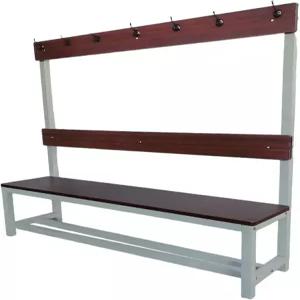 후크가 달린 신발장 스타일 탈의실 벤치 단면/양면 호텔 체육관 라커룸 105x37x180cm