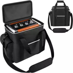 JYX-S55 및 69BT용 Peciue 휴대용 노래방 기계 운반 가방 옥스포드 원단 8mm EPE 패딩 마이크 홀더 케이블