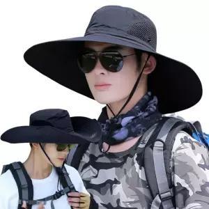 블랙 정글 챙넓은 사파리 등산 방수 모자 빅사이즈 여름 아웃도어모자