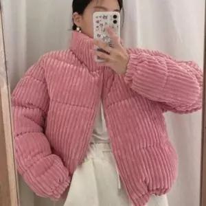 하이 자켓 겨울스타일 막이 패션 잠바 야상 점퍼 바람 숏 데일리 겨울 가디건 패딩 여성 잠바