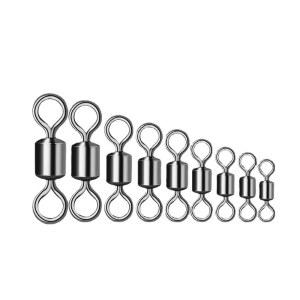 핀도래 50PCS 낚시 회전 스틸 반지 한 대 액세서리에 FISHHOOKS 커넥터 미끼