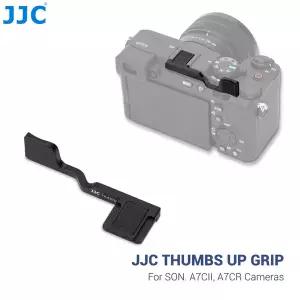 JJC 메탈 핫슈 엄지손가락 그립 카메라 휴대용 브래킷 마운트 소니 A7CII A7CR A7C II 핸드그립 엄지 받침