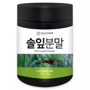 헬로우그린 국산 솔잎 분말 가루 200g(통)