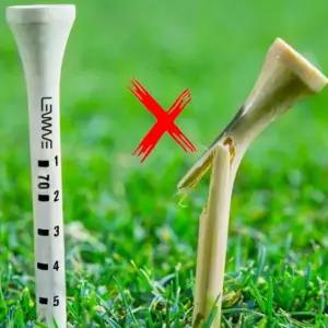 꽂이 높이 골프티꽂이 50개입 조절 골프티 내구성 좋은 눈금 대나무