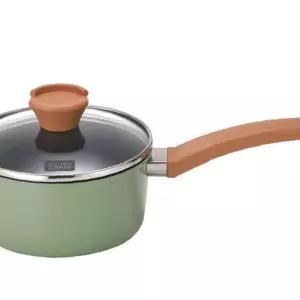 마리빙 캠핑 찌게 라면 편수냄비 인덕션 그린베일 18cm