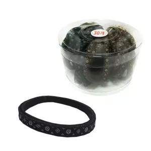 다이아 기본 납작고무줄 30P 코사지통 머리끈헤어밴드