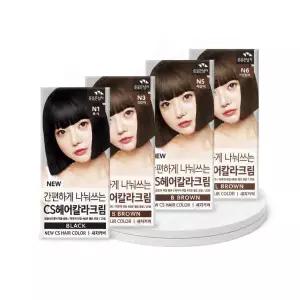 간편하게 나눠쓰는 CS헤어칼라크림 (염색+새치겸용)