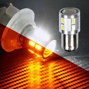 (튼튼)(더블타입) 12V-24V겸용 하이파워 2WAY LED전구 - 턴시그널전용(화이트-옐로우) LED 차량용LED 인테