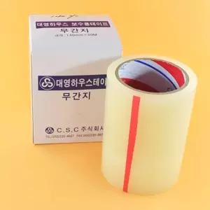 140mmX20m 비닐 하우스 테이프 보수 국내산/우비/유리/방수/방습/강력한/기능/어닝/천막지/야외/보수용/태