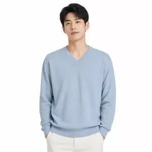 [리미드] 남성 봄가을 브이넥 여유핏 캐주얼 니트 VC-KN-Q004