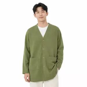 [리미드] 남성 V넥 릴랙스 롱기장 데일리 가디건 5C-CA-Q020