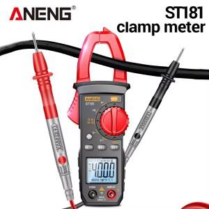 ANENG ST181 전문가용 멀티미터 디지털 클램프 전류계 전압 연속성 테스터 도구