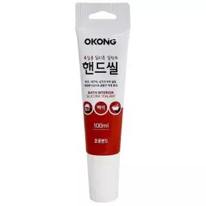 욕실용실리콘 틈새충진 오공 핸드씰 (백색1594) 실리콘 욕실용 100ml