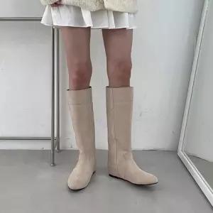 해피마이다스 스웨이드 슬림핏 일자핏 키높이굽 여성 롱부츠 4fY