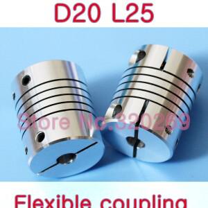 5PCS 클램프 샤프트 커플 링 모터 플렉시블 커넥터 D20 L25 4 5 6 6.35 7 8 MM 3D 프린터 부품 T8 리드 스