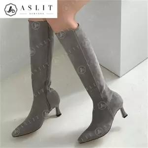 [셀러허브 패션][애슬릿] 여성 스웨이드 슬림핏 스판 롱 부츠 6.5cm (7810947A)