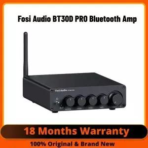 Fosi 오디오 Bluetooth 사운드 전력 증폭기 스피커 서브우퍼 165Wx2 350W BT30D PRO용 2.1 채널 앰프