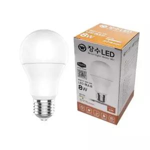[이츠유_68]LED 벌브 전구 램프 전구색 다마 A19 8W E26