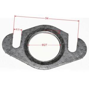 Zza  2T 50cc 롤러 배기 파이프 가스켓 나사 더블 펀치 50 머플러 키트