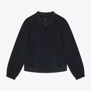 [SI]SI 세이브존03 SI 백 핀턱 시보리 크롭 블루종 점퍼 YASMMAD2139Y (51808358)