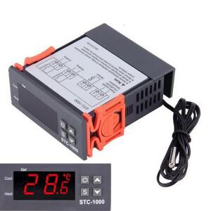 DC 12V LED 디지털 온도 컨트롤러 STC-1000 조절기 인큐베이터 DC24V AC110V 220V 가열 및 냉각