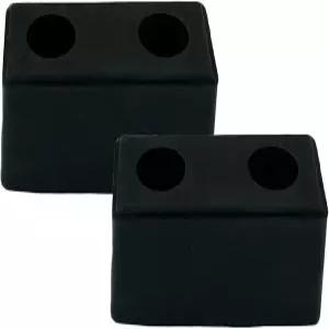 Fudatong 2팩 버퍼 미국 몰드 고무 범퍼 블록 도크 6x3x3 섀시/트레일러/트럭/플랫베드/용 강철 와셔 포함
