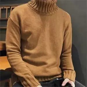 남성 겨울 니트 루즈핏 오버핏 스웨터 남성 니트 골지 터틀넥 목폴라 폴라