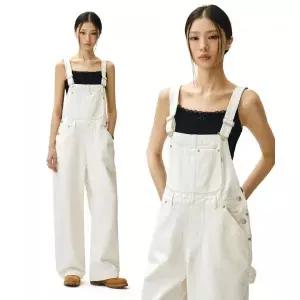 데케트우먼 시그니처 Bib Overalls DCWOP001WHITE